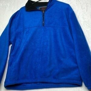 Baru Sports Large Blue 1/4 Zip Jacket New Outerwear Coat Fleece